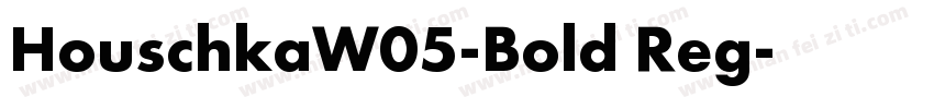 HouschkaW05-Bold Reg字体转换